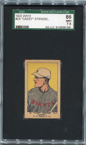 W515 #24 Casey Stengel SGC 86