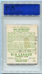 1934 Goudey #7 Leo Durocher Patent Card & Registration Card Both PSA Authenticated