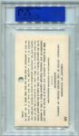 1934 Goudey #7 Leo Durocher Patent Card & Registration Card Both PSA Authenticated