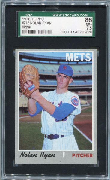 1970 Topps #712 Nolan Ryan SGC 86