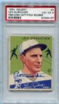 1934 Goudey #7 Leo Durocher Autographed PSA/DNA Certified VG/EX 4