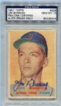 1957 Topps Baseball #338 Jim Bunning Autographed PSA/DNA Certified Gem Mint 10