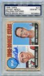1968 Topps #247 Johnny Bench Rookie Card Autographed PSA/DNA Certified Gem Mint 10 Autograph