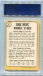 1968 Topps #247 Johnny Bench Rookie Card Autographed PSA/DNA Certified Gem Mint 10 Autograph