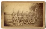 1890 Baseball Team Cabinet Photo- Spotted Tie, Bibs etc.... Hingham Center, Mass. 