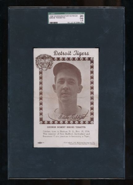1939 Michigan Sportservice Birdie Tebbetts SGC 20
