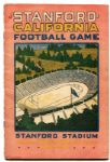 1921 Stanford vs. California Football Program