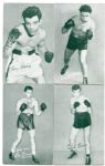 1947-66 Exhibit Boxing Cards Lot of 13 Different