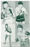 1947-66 Exhibit Boxing Cards Lot of 13 Different