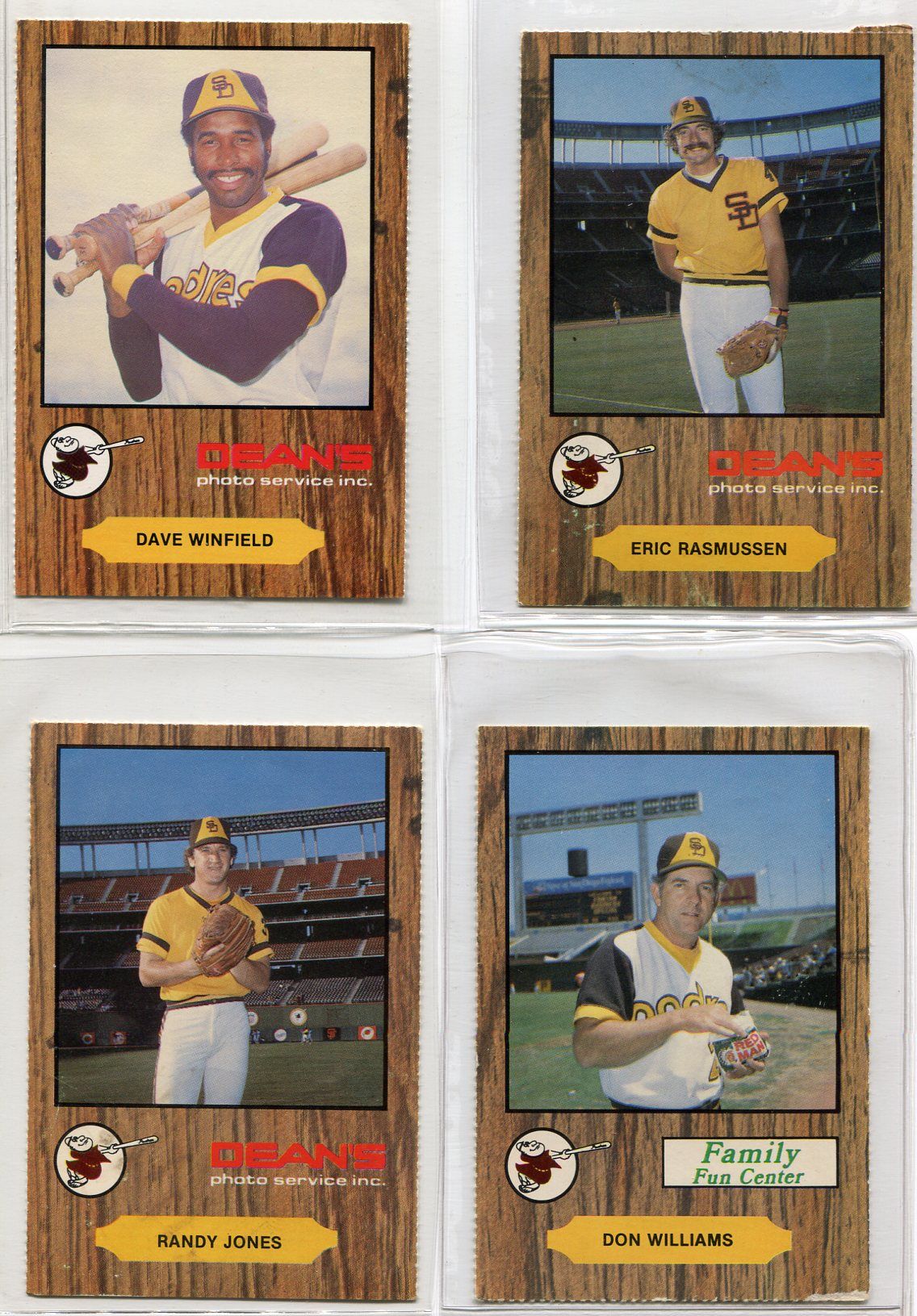 Lot Detail - 1979 San Diego Padres Family Fun Center Partial Set