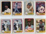 1981 Fleer Baseball Lot of 24 First Print Run Error/Variation Cards All Nrmt/Mt