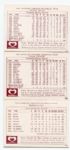 1961 Morrell Meats Los Angeles Dodgers Lot of 3 Different EXMT+/-