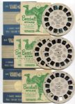 1950's Viewmaster Lot of 4 Baseball Reels With Envelopes and Pamphlets
