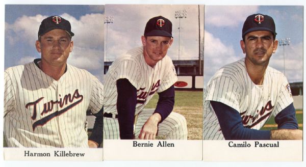 1960s Minnesota Twins Team Issued Photos Lot of 6