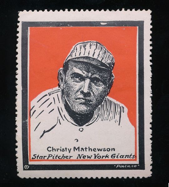 1915 Postaco Stamp Mathewson  SGC 45 