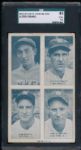 1936 Exhibit w/Gehrig, Lazzeri,Gomez,Ruffing  4 Hall of Famers  SGC 45 - 
