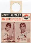 1963 Pepsi-Cola Tulsa Oilers Two Card Complete Panel Gary Kolb/Pepper Martin