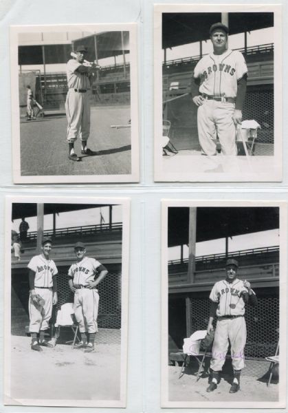 St. Louis Browns Lot of 14 Snapshots from Spring Training Late 1940s