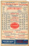 1945 St. Louis Cardinals vs. Chicago Cubs Scorecards Lot of 2