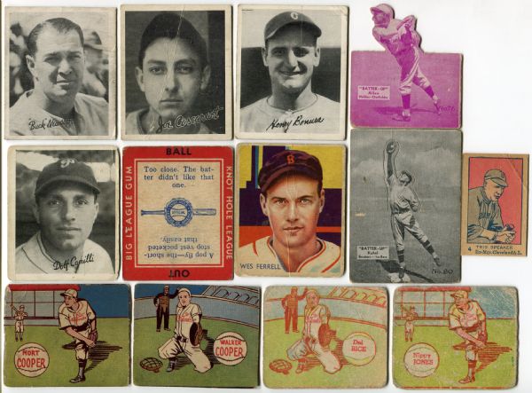 1920s-40s Bakers Dozen - Lot of 13 Cards From 7 Different Issues w/Speaker etc...