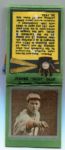 1934 Diamond Matchbook Silver Border Dizzy Dean Complete With Matches