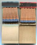1934 Diamond Matchbook Silver Border Bill Hallahan & William Walker Complete With Matches
