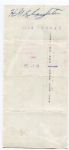 Enos Slaughter Signed Check