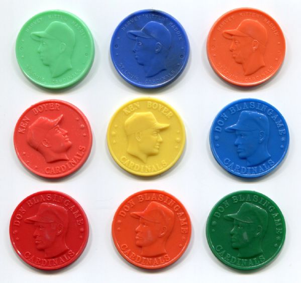 Armour Coin Lot of 9 Different Player/Color Combinations