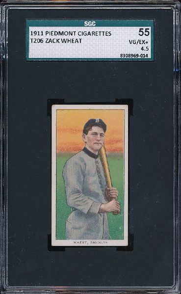 T206 Wheat Bat on Shoulder - Piedmont 350 Subjects-460 Subjects SGC 55