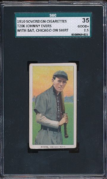 T206 Evers Bat on Shoulder - Sovereign 350 Subjects SGC 35