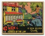 R60 G-Men #28 G-Men Deliver Death Scarce Left Hand Low Number Group 6 Card
