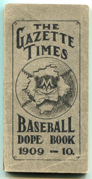 1909-10 Pittsburgh Gazette Times Baseball Dope Book