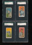 1910s Early Caramel Card Type Lot- W/Nagy owned E102 etc...Mostly Graded SGC.