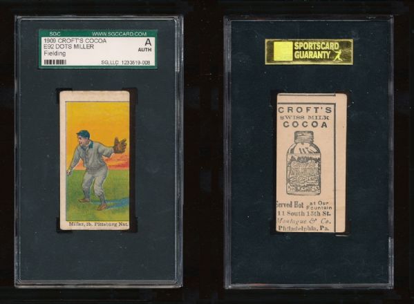 E92 Crofts Cocoa Dots Miller Fielding - Big Glove Pose - Neat Back Miscut