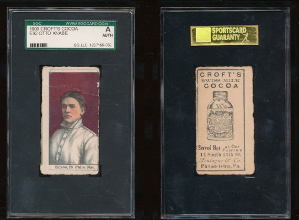 E92 Crofts Cocoa Otto Knabe SGC AUT - Great Looking Miscut/Misprint