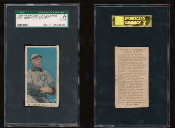 E97 Briggs & Co Steinfeldt (name spelled correctly) SGC AUT