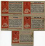 1954 Bowman Power For Peace Lot of 5 High Grade Cards