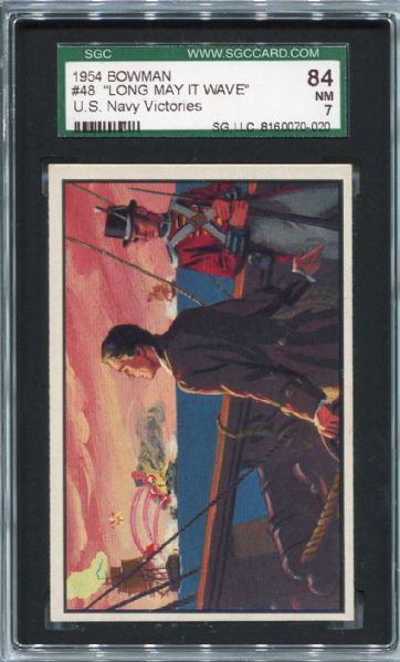 1954 Bowman U.S. Navy Victories #48 SGC 84