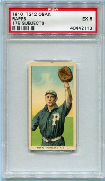 T212-2 1910 Obak Rapps, Portland PSA 5