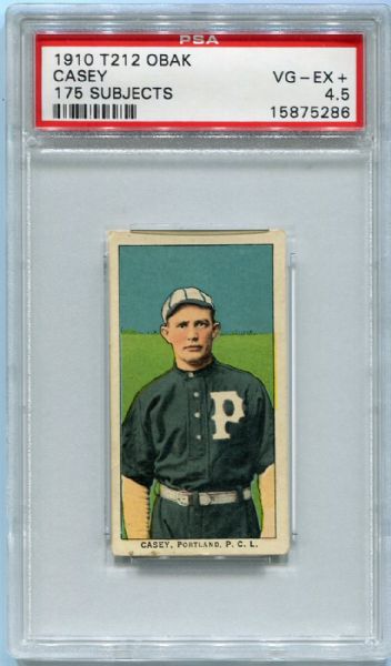T212-2 1910 Obak Casey, Portland PSA 4.5