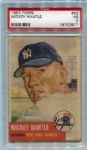 1953 Topps #82 Mickey Mantle PSA 3
