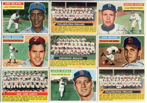 1956 Topps Baseball Partial Set of 102 Plus 16 Dupes Inc. Minor Stars 