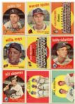 1959 Topps Baseball Partial Set 235 Different Plus 71 Dupes W/High Numbers EX-NRMT