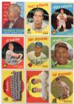 1959 Topps Baseball Partial Set 235 Different Plus 71 Dupes W/High Numbers EX-NRMT