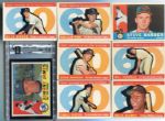 1960 Topps Baseball Starter Lot of 98 Different With 7 Dupes Inc. High Numbers