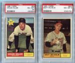 1961 Topps Baseball Lot of 94 Different Plus 4 Dupes Inc. Many Stars & High Numbers Exmt-Nrmt/Mt