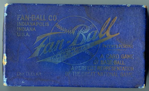 Fan-Ball "A Card Game Of Base-Ball" In Original Box