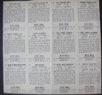 1941 Playball Paper Sheet #1-12