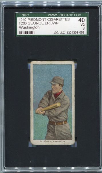 T206 George Brown Washington SGC 40