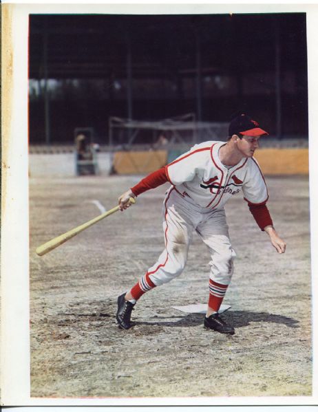1947 Stan Musial Color Photo by Cranston & Scheonbaechler